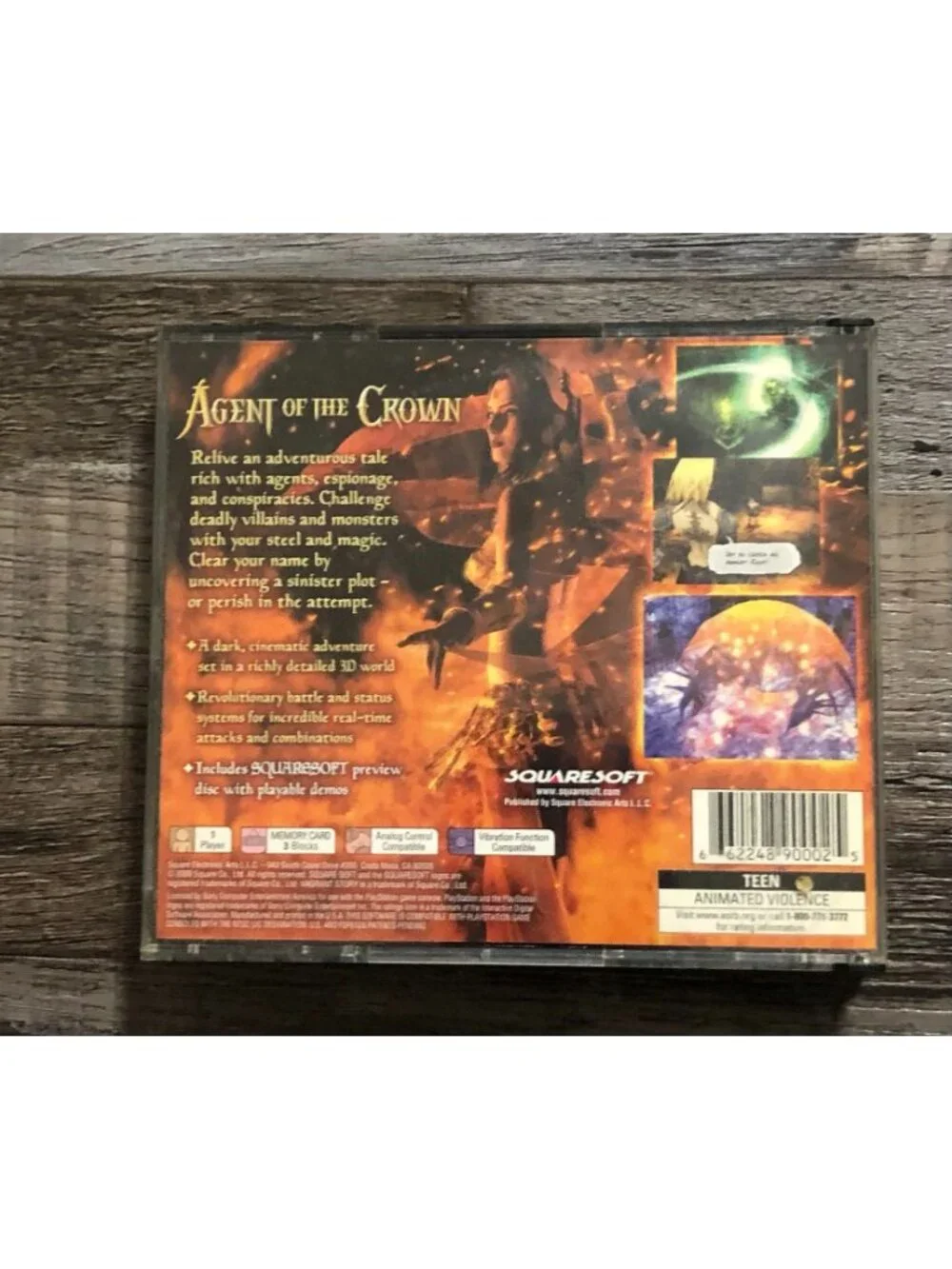 Vagrant Story (Sony PlayStation 1, 2000) Video Game Complete in Original Case
